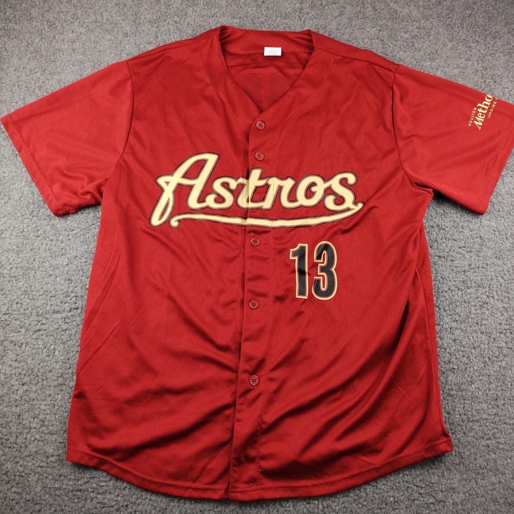 Houston Astros Jersey Mens XL Red MLB Baseball Billy Wagner #13 EUC